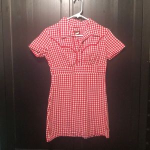 Final Sale! Red Gingham Mini Dress 👗